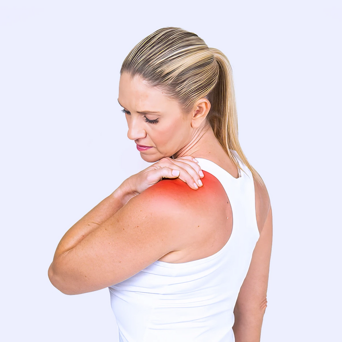woman with shoulder pain
