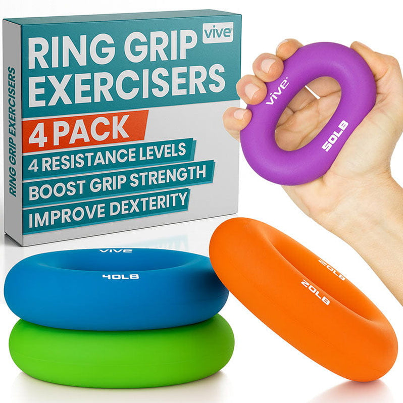 Hand Grip Strengthener Rings - Wrist & Forearm Workout — Vive Health