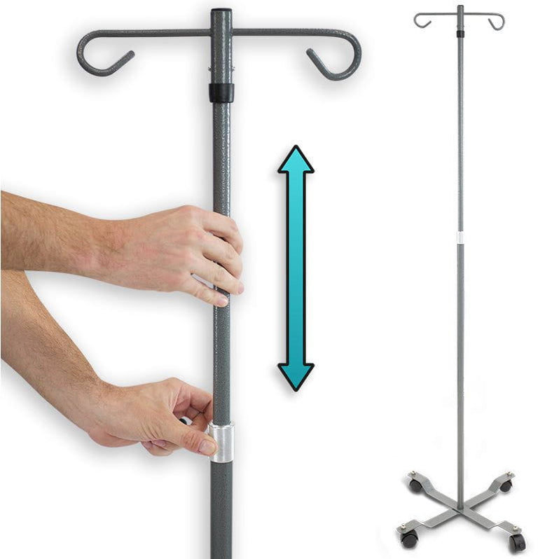 IV Poles - Steel Dual Bag Holder — Vive Health