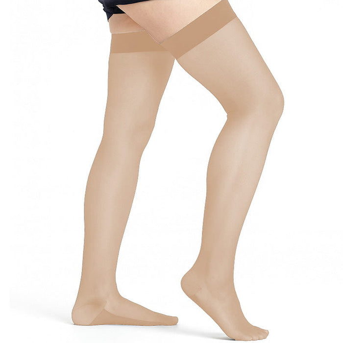 Vive Thigh High Compression Stockings 20-30mmHg, Small, Beige Vive Thigh High Compression Stockings 20-30mmHg, Small, Beige