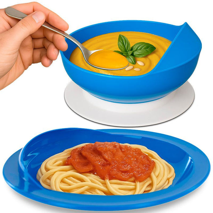 Vive Spill Proof Scoop Bowl & Plate Set