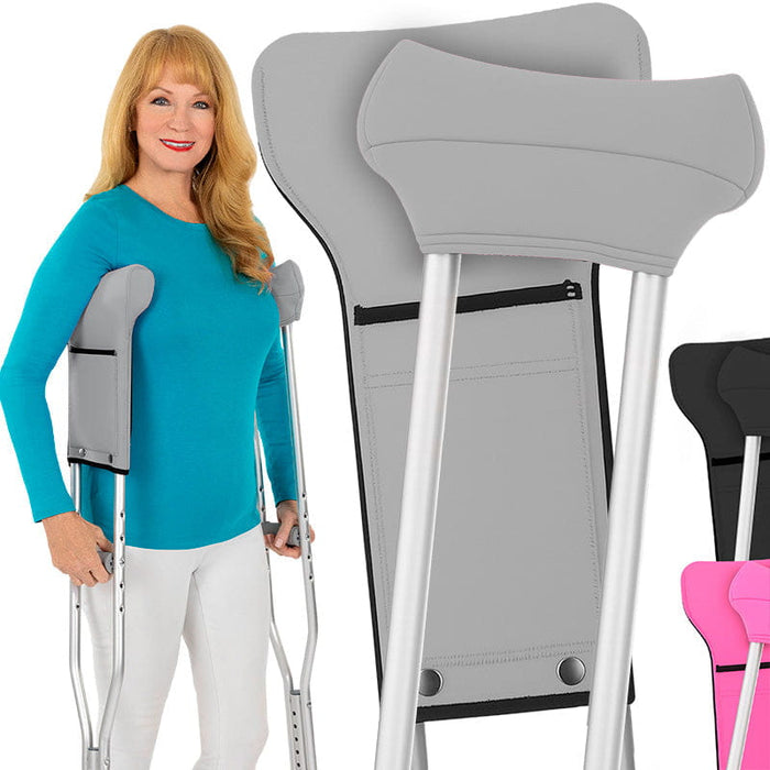 Crutch Pads with Ergonomic Pouch