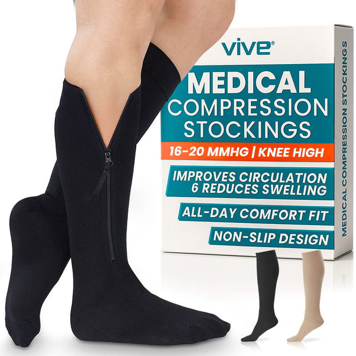 Zippered Compression Stockings