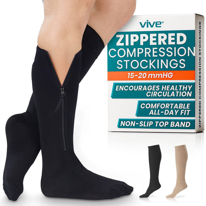 Zippered Compression Stockings