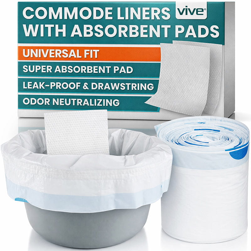 Commode Liners - Disposable & Leakproof — Vive Health