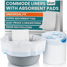 Commode Liners - Disposable & Leakproof — Vive Health