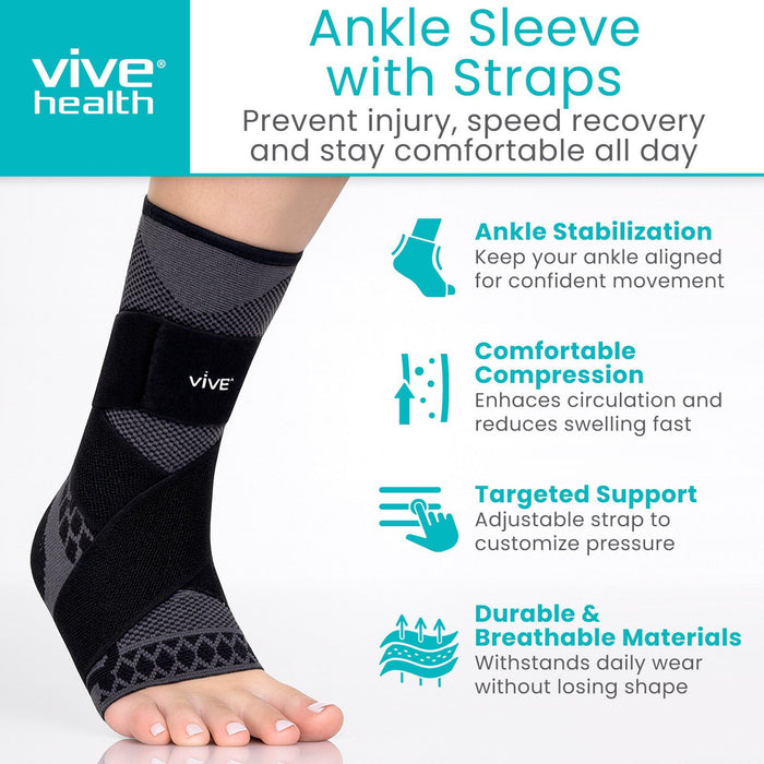 ankle sleeves with straps
