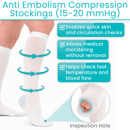 Anti Embolism Compression Stockings (15-20 mmHg)