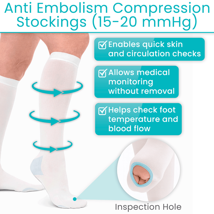 Anti Embolism Compression Stockings (15-20 mmHg)