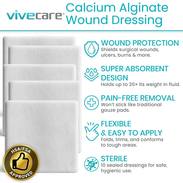 Calcium Alginate Dressing Vive Health Calcium Alginate Dressing Vive Health
