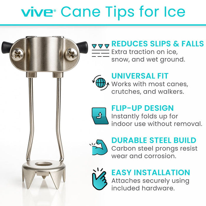 Vive Cane Tips for Ice