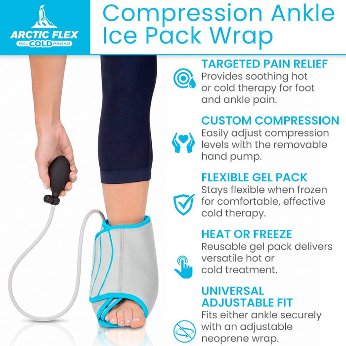 Artic Flex Compression Ankle Ice Pack Wrap