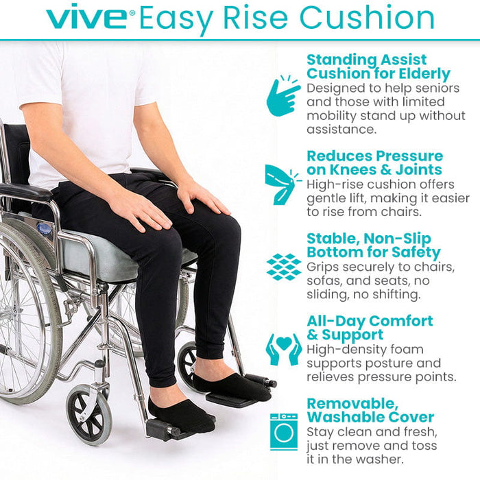 Posture Riser Cushion Easy Rise Cushion - Stand Assist Aid — Vive Health