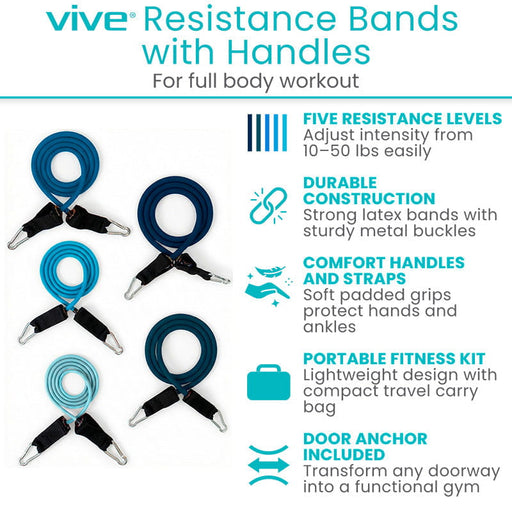 Vive Resistance Bands with Handles
