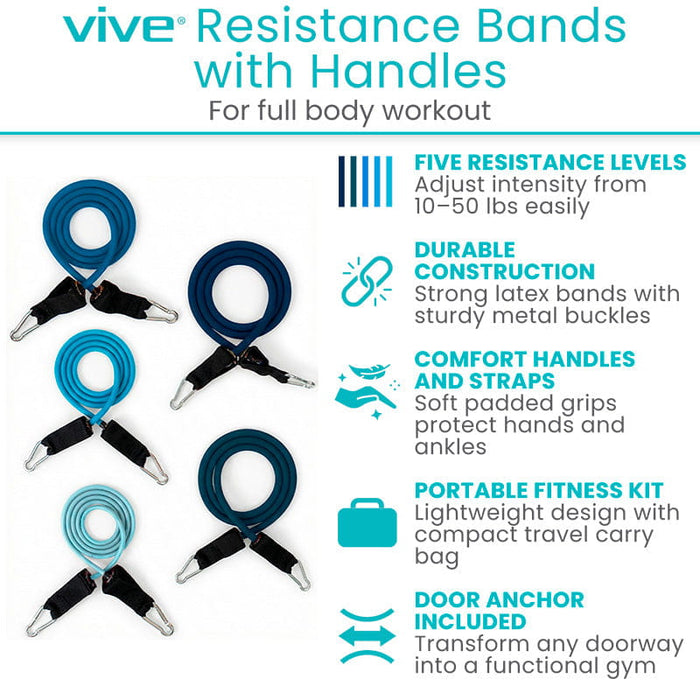 Vive Resistance Bands with Handles