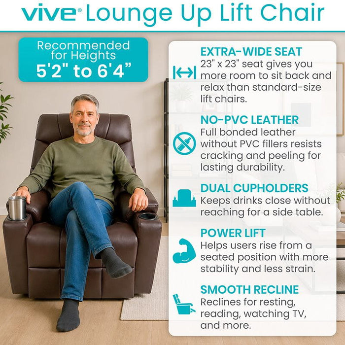 Lounge Up Lift Chair Features