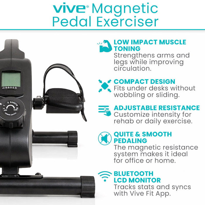 Magnetic Pedal Exerciser features