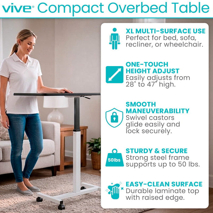 Vive Compact Overbed Table