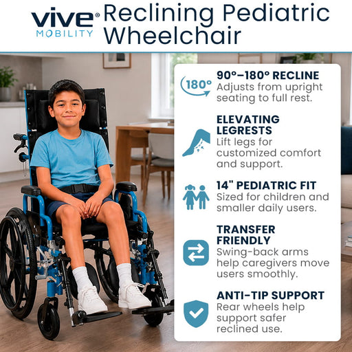 Vive Mobility Reclining Pediatric Wheelchair
