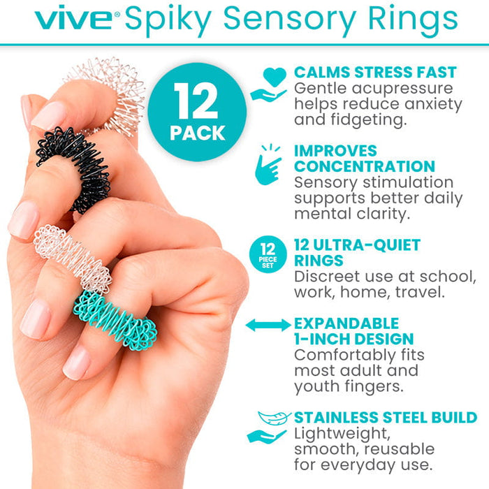 Sensory Rings - Spiky Fidget Toy Vive Health Sensory Rings - Spiky Fidget Toy Vive Health
