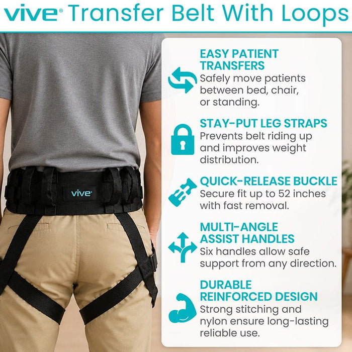 Transfer Belt with Leg Straps