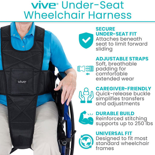 Vive Under Seat Wheelchair Harness