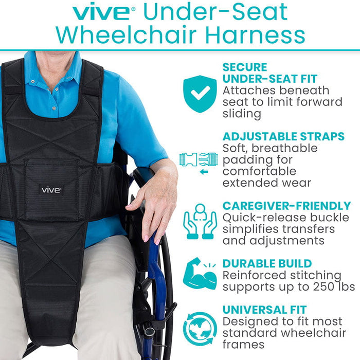 Vive Under Seat Wheelchair Harness