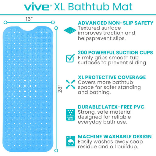 Vive XL Bathtub Mat