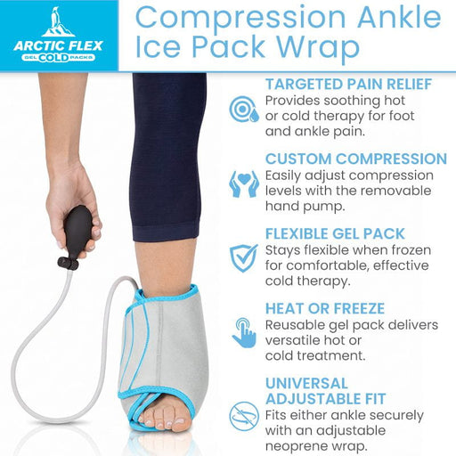 Arctic Flec Compression Ankle Ice Pack Wrap