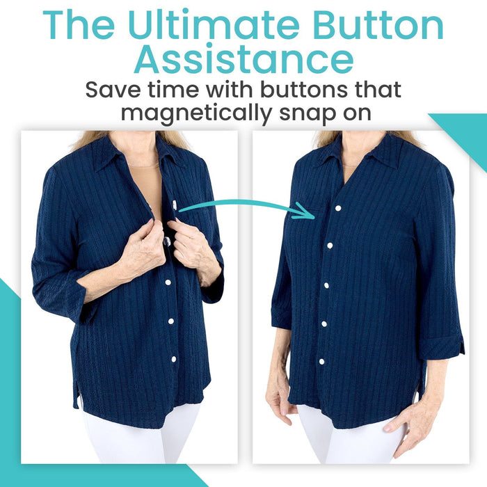 Button Aid Helper Button Helper - Magnetic Dressing Assist — Vive Health
