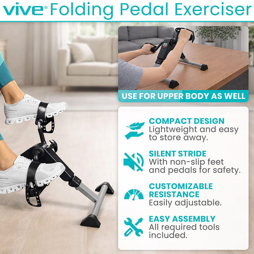 Vive Folding Pedal Exerciser