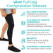 Vive Full Leg Compressions Sleeves