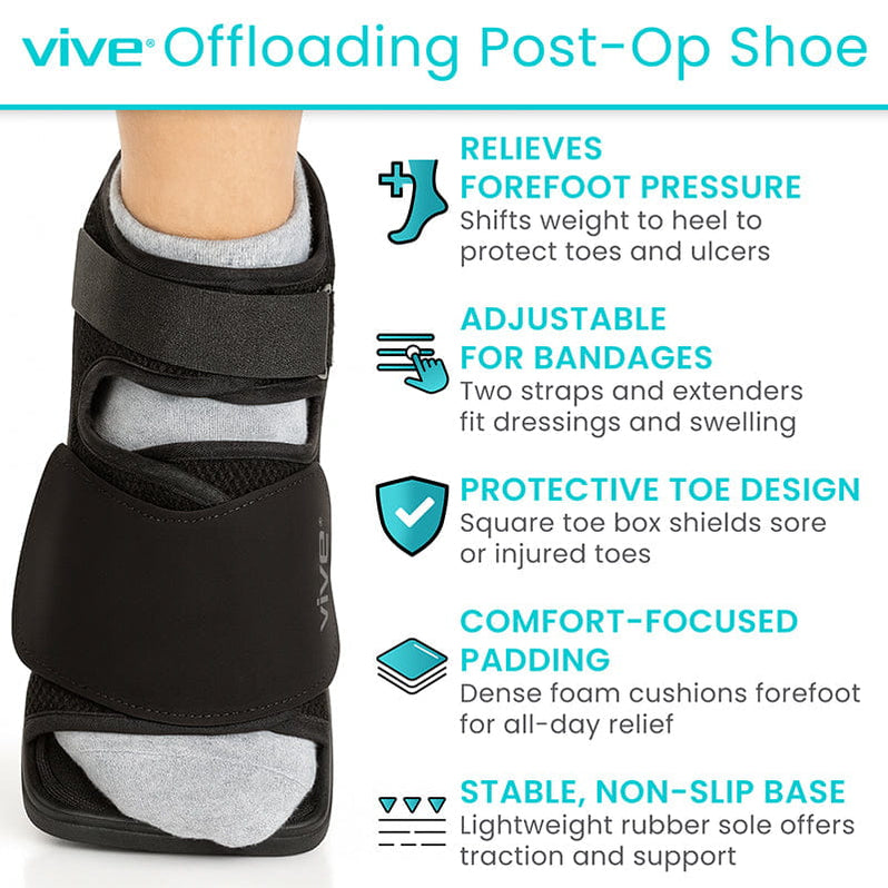 Offloading Post Op Shoe - Toe or Foot Surgery Boot — Vive Health