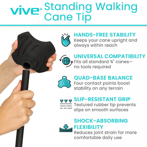 Vive Standing Walking Cane Tip