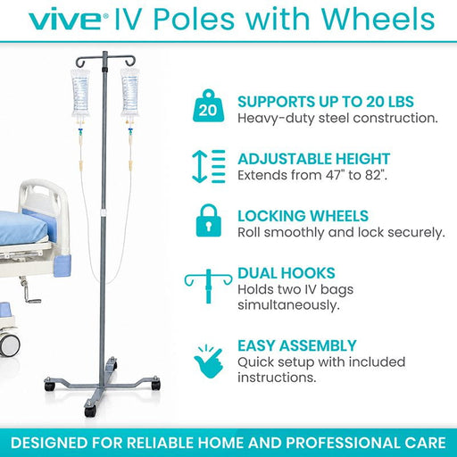 Vive IV Poles with Wheels