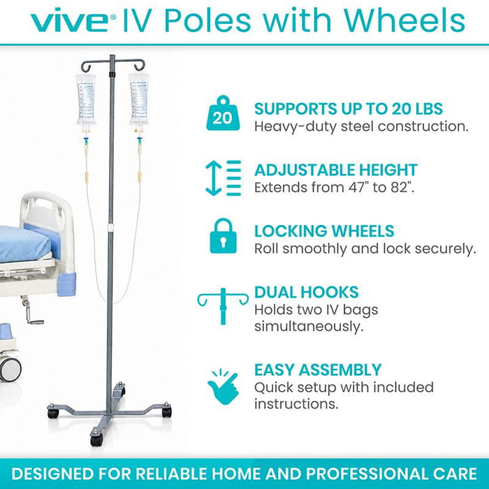 Vive IV Poles with Wheels