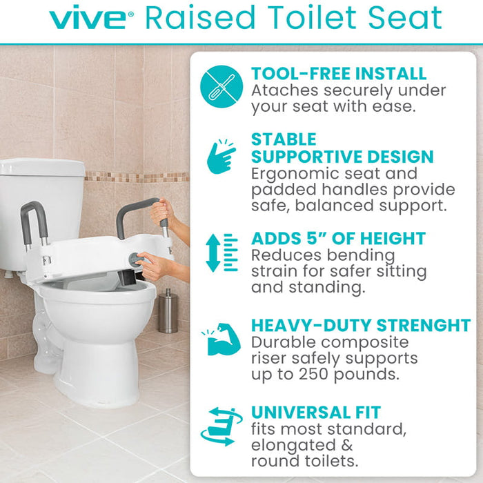 Vive Raised Toilet Seat