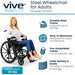 Vive Mobility Steel Weelchair for Adults