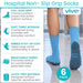 Hospital Non-Slip Grip Socks