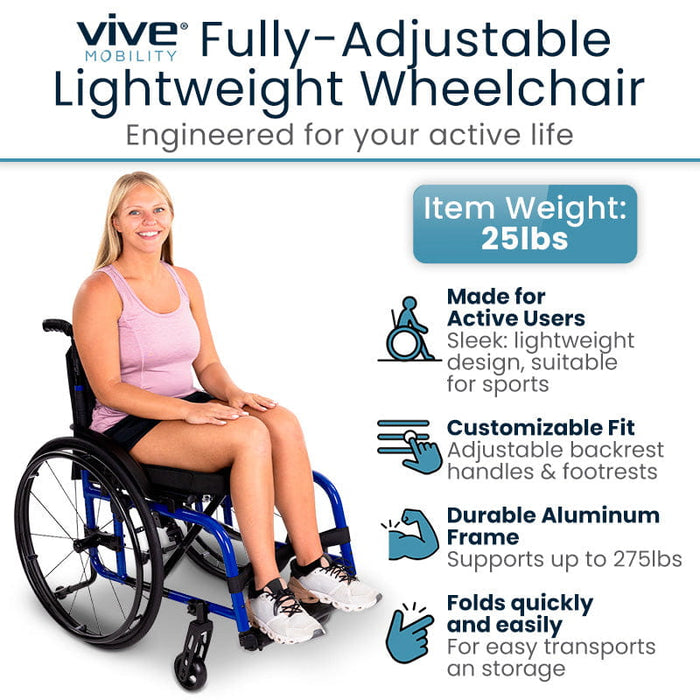 Fully-Adjustable Lightweight Weelchair