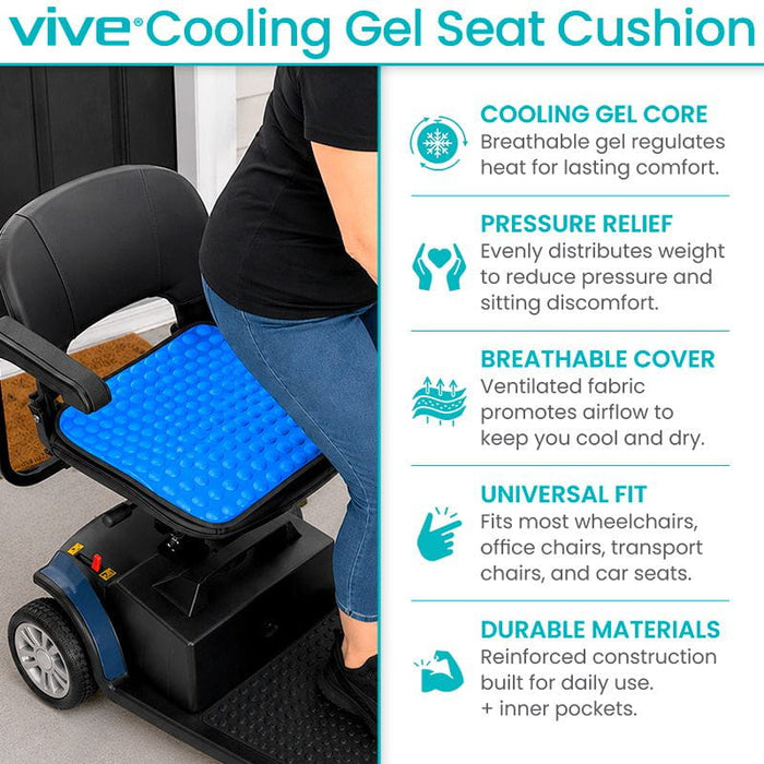 Vive Cooling Gel Seat Cushion