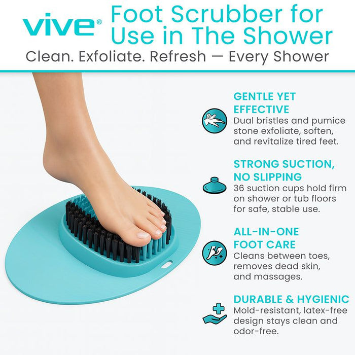 Vive Foot Scrubber for Use in The Shower