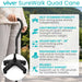 Sure Walk Quad Cane Features