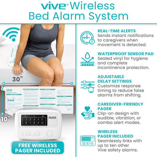 Vive Wireless Bed Alarm System