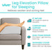 Leg elevation pillow for sleeping