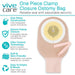 One Piece Clamp Closure Ostomy Bag