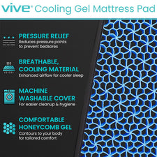 Cooling Gel Mattress Overlay — Vive Health
