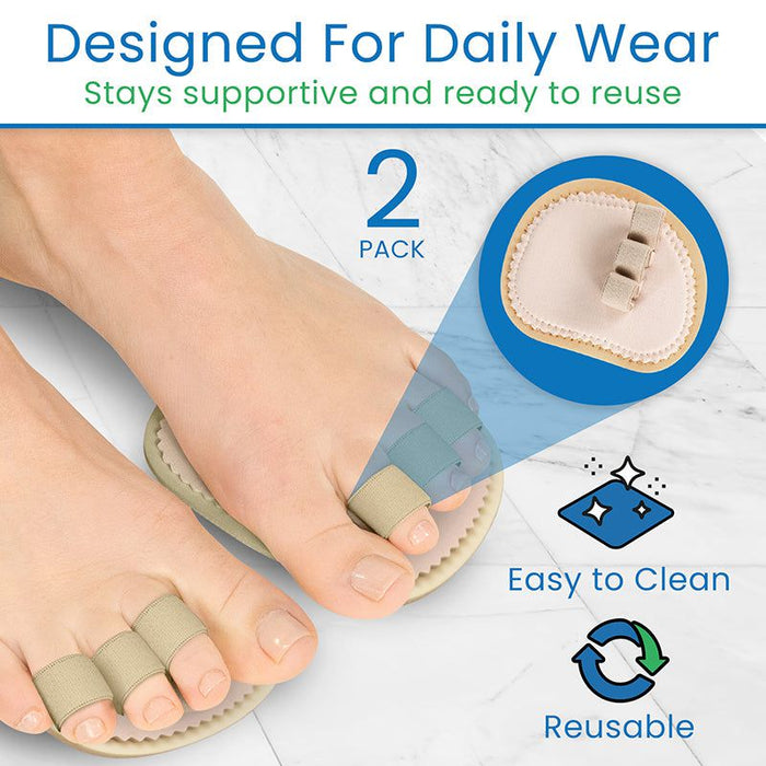 Triple Toe Splint Hammer Toe Corrector Pad — Vive Health
