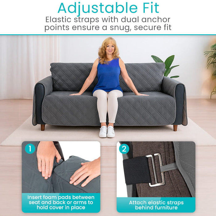 SYLC Caravan Stoelhoes Stretch Jacquard, Bank Kussenhoezen Met 2 Riemen Anti -slip, Sofa Kussenhoes Voor RV Auto Camper Motorhome (Med grey,W 60-90 cm, D 60-90 cm SYLC Caravan Stoelhoes Stretch Jacquard, Bank Kussenhoezen Met 2 Riemen Anti -slip, Sofa Kussenhoes Voor RV Auto Camper Motorhome (Med grey,W 60-90 cm, D 60-90 cm