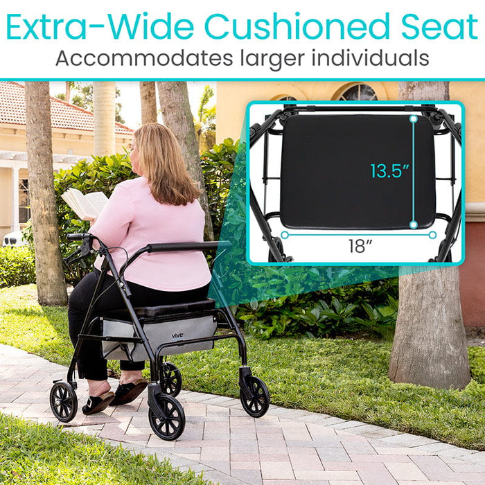 Extra-Wide Cushioned Seat